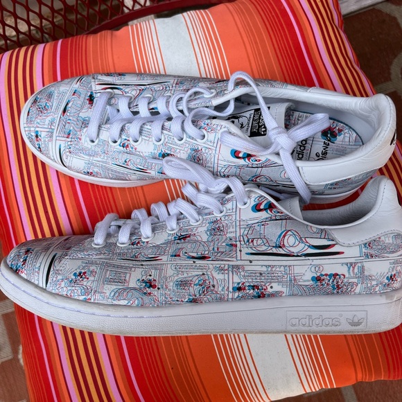 Adidas Stan Smith Mickey Mouse Disney 3D Comic Sneaker Limited Edition Size 11 - Picture 7 of 7